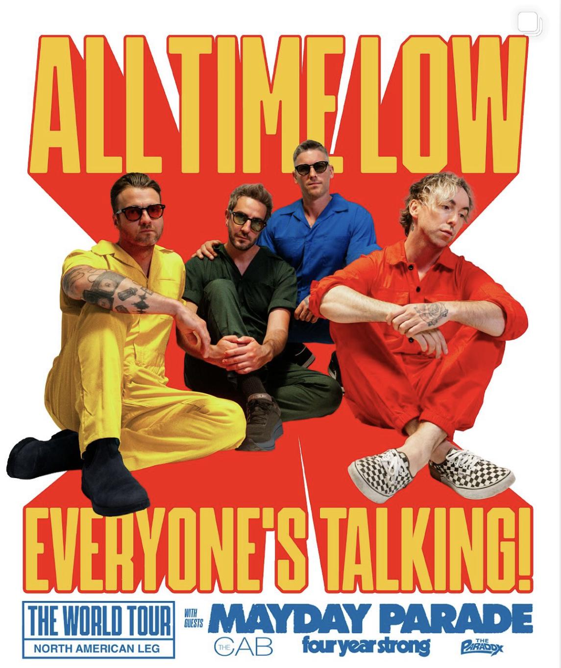 Event image for "All Time Low, Mayday Parade, The Cab & The Paradox @ Red Rocks"